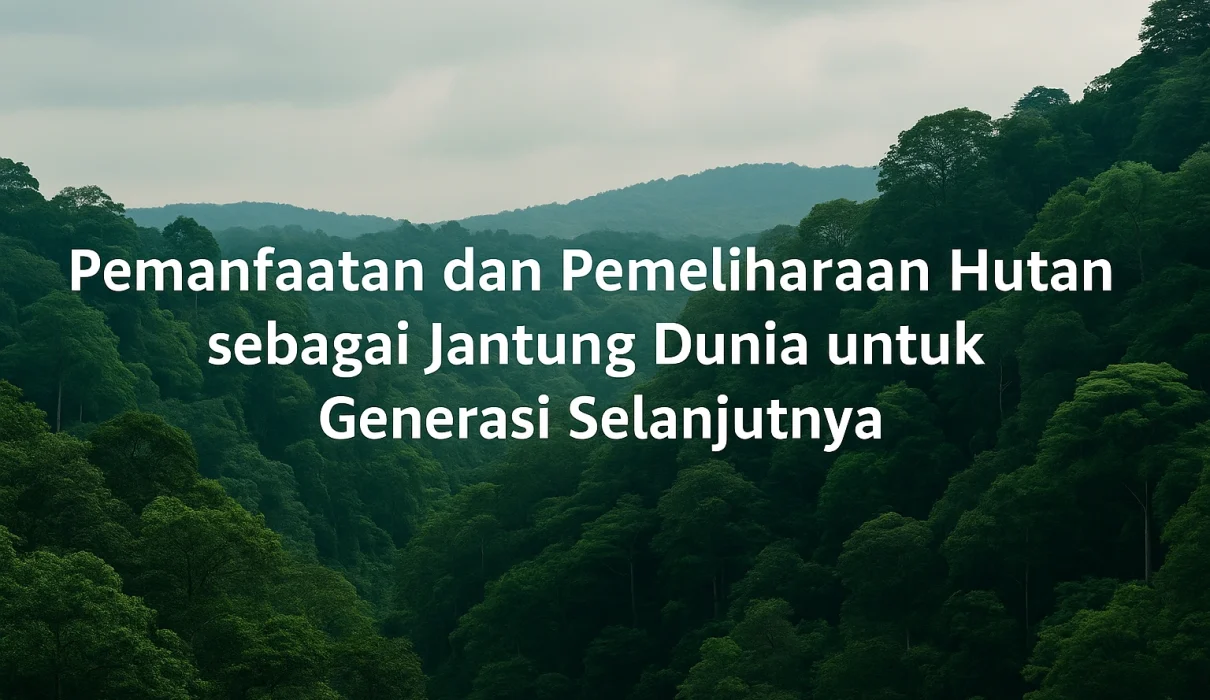 Pemanfaatan & Pemeliharaan Hutan Demi Masa Depan