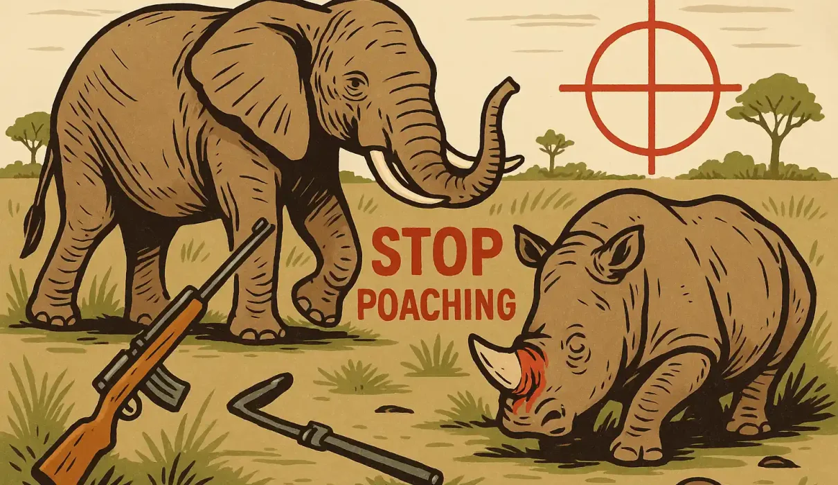 perburuan gajah dan badak