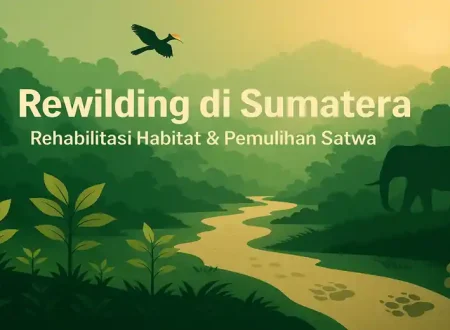 rewilding Sumatera, rehabilitasi habitat hutan, pemulihan satwa liar