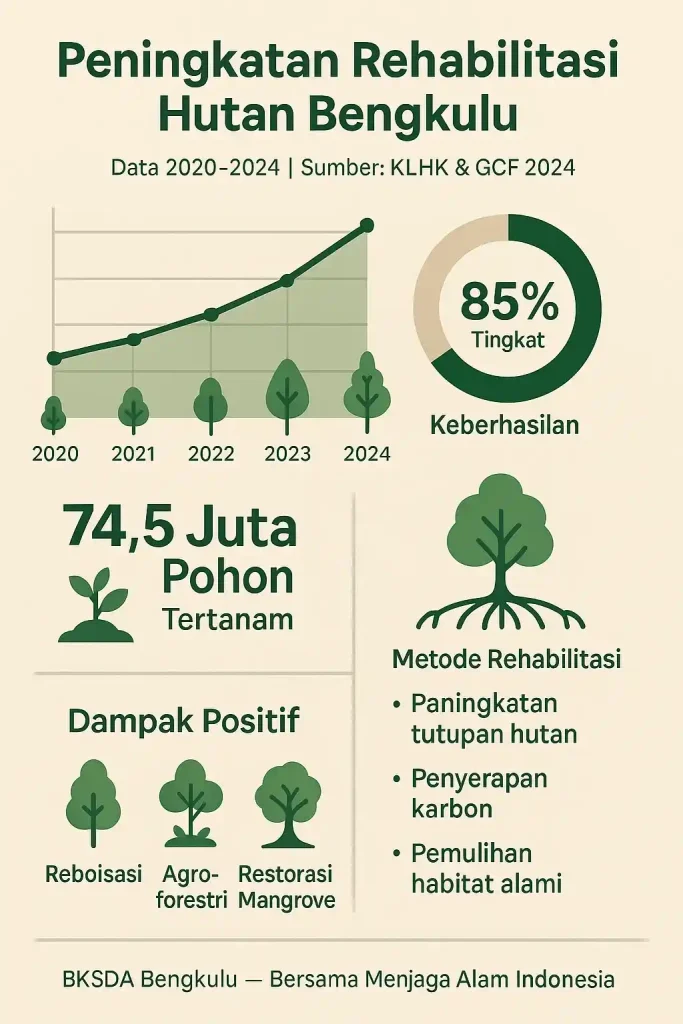 infografis Rehabilitasi Hutan Bengkulu